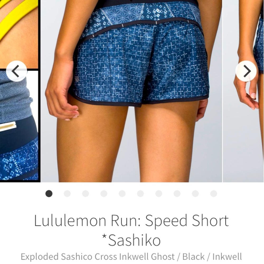 Rare Lululemon Speed Shorts sz 6
